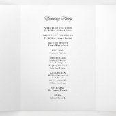 重ねモダン合わせた写真 | ウェディング 三つ折りプログラム (内部中)