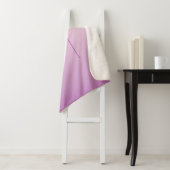 重ねユニーク合わせモノグラム | 柔らかいラベンダーピンク シェルパブランケット (インサイチュ)