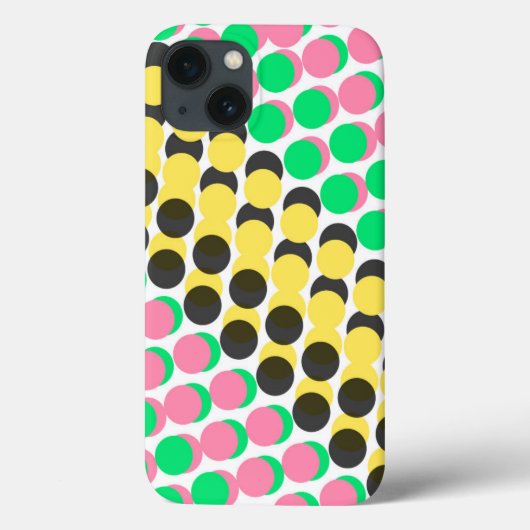 重ね合わせたドット Case-Mate iPhoneケース (裏面)