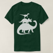 重ね型恐竜 Tシャツ (デザイン正面)