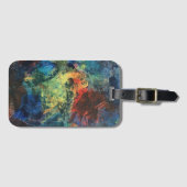 重ね塗り手描き絵を描抽象芸術 ラゲッジタグ (正面横)