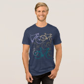 重ね自転車 トライブレンドTシャツ (正面全面)