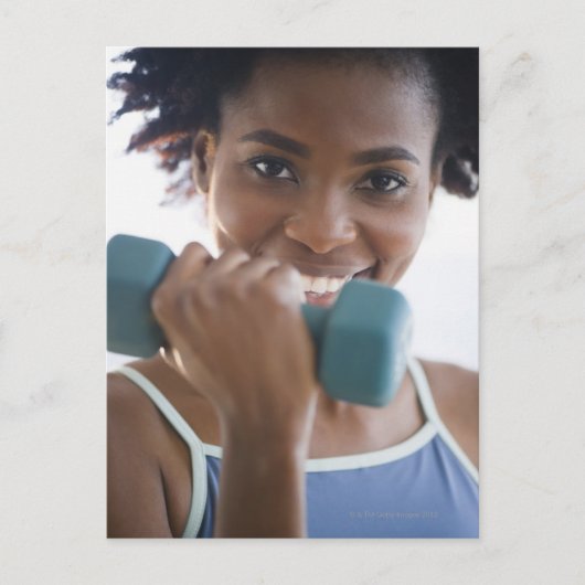 重みの持ち上げ ポストカード (正面)