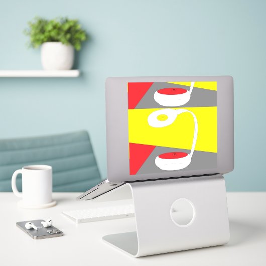 重み付きノートパソコンのケース シール (デスク上のノートパソコン)