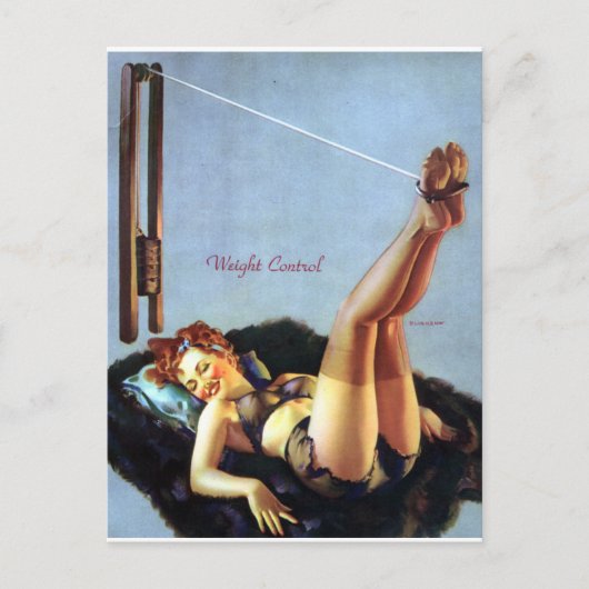 重み制御ピンアップ ポストカード (正面)