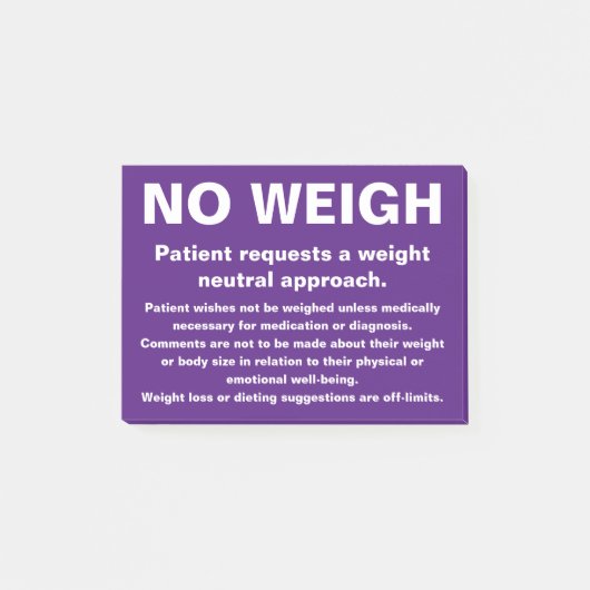 重み書きなし ポストイット (正面)