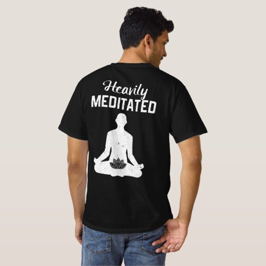 重めい想い – おもしろい瞑想とヨガの贈り物 Tシャツ (裏面フル)
