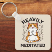 重めい想おもしろいヨーガ キーホルダー (正面)