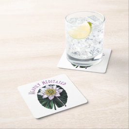 重めい想おもしろい額 スクエアペーパーコースター