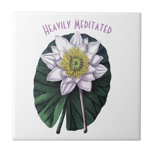 重めい想おもしろい額 タイル (正面)