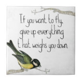 重もしい物を与え飛び上げたい タイル (正面)