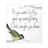 重もしい物を与え飛び上げたい ノートパッド (正面)