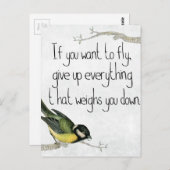 重もしい物を与え飛び上げたい ポストカード (正面/裏面)