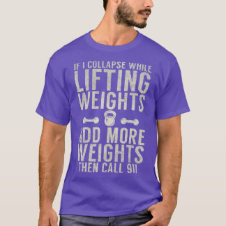 重もしさを上げているうちに倒れる重みが増える Tシャツ