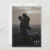 重エレガントねて2枚の写結婚真 招待状 (裏面)