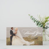 重エレガントね | お結婚礼フォトカード サンキューカード (スタンド正面)