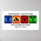 重カッコいいり持ち上げは生活手段だ ポスター (正面)