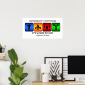 重カッコいいり持ち上げは生活手段だ ポスター (ホームオフィス)