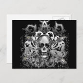 重カッコいい金属スタイルTシャツとギフトのパパ ポストカード (正面/裏面)