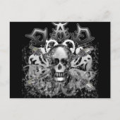 重カッコいい金属スタイルTシャツとギフトのパパ ポストカード (正面)