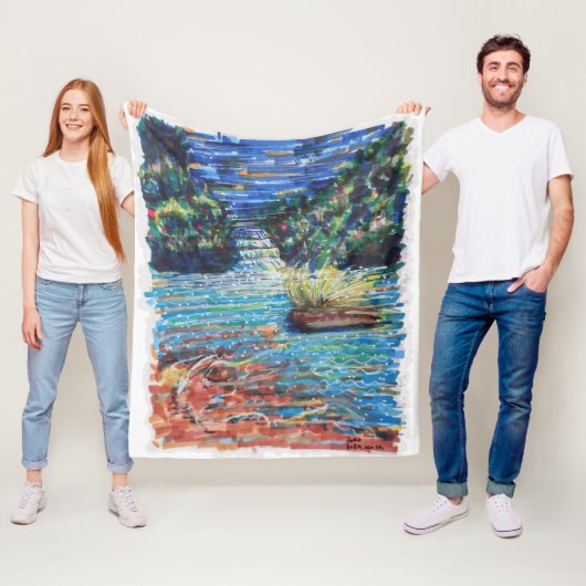 重カラフルねて フリースブランケット (インサイチュ)