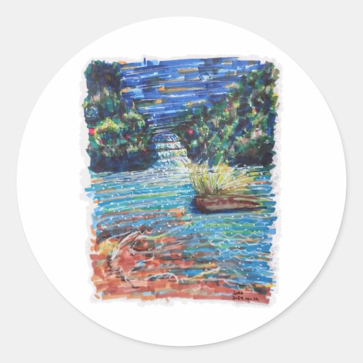 重カラフルねて ラウンドシール (正面)