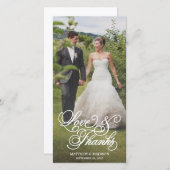 重クラシカルね | お結婚礼フォトカード サンキューカード (正面/裏面)