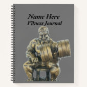 重パーソナライズされた量訓練仕訳帳 ノートブック (正面)