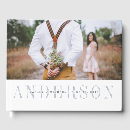 重モダンね結婚の ゲストブック (正面)