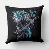 重モノグラムの金属の岩 クッション (裏面)