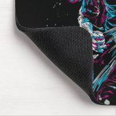 重モノグラムの金属の岩 マウスパッド (コーナー)