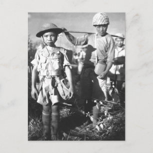 重中国のいパック_戦争画像を持つ兵士 ポストカード
