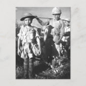 重中国のいパック_戦争画像を持つ兵士 ポストカード (正面)