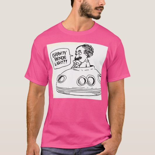 重力が光を曲げる Tシャツ (正面)