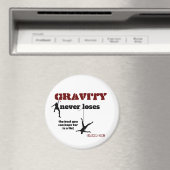 重力が決して失わない – ロック登山デザイン マグネット (インサイチュ (食洗機))