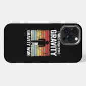 重力との戦いに負けてケガ iPhoneケース (裏面横)