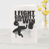 重力と勝利を戦う – やる気を高める カード (黄色い花)