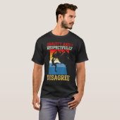 重力と私は慎重にロッククライマーBに反対 Tシャツ (正面フル)