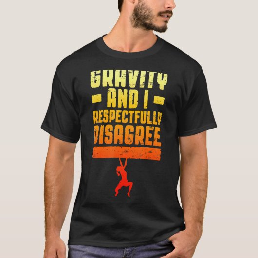 重力と私は敬意を払ってCliの買収に反対 Tシャツ (正面)