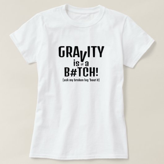 重力と秋 – ジョークv1.1 tシャツ (デザイン正面)