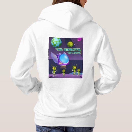 重力なし限界 パーカ (裏面)