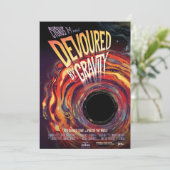 重力にのみ込まれたハロウィン ブラックホール ホラー シーズンカード (スタンド正面)