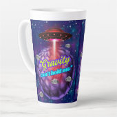 重力には堪らない カフェラテマグ (左アングル)