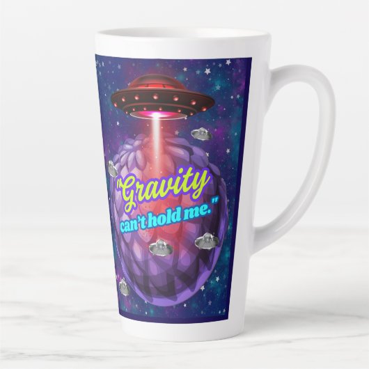 重力には堪らない カフェラテマグ (右)