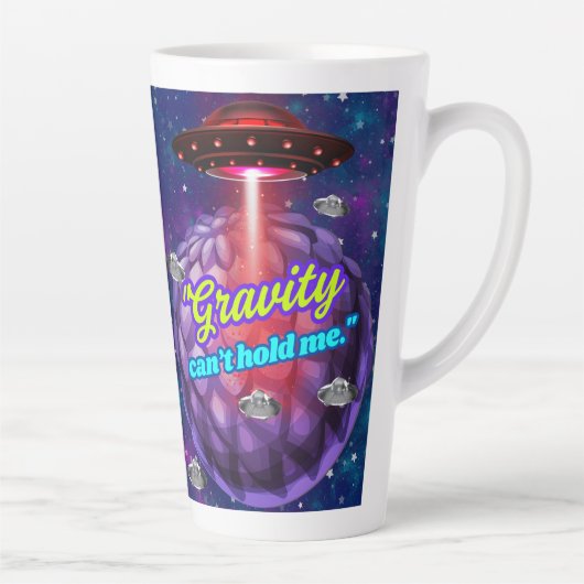 重力には堪らない カフェラテマグ (右)