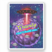 重力には堪らない シール (正面)