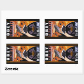 重力に従う 長方形シール (シート)