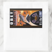 重力に従う 長方形シール (バッグ)