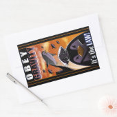 重力に従う 長方形シール (封筒)