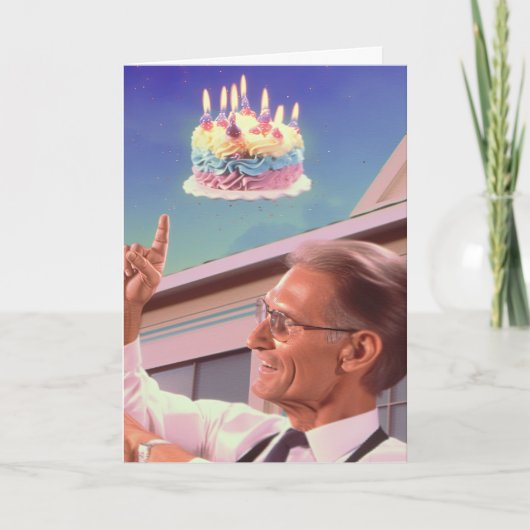 重力に耐える誕生日カード カード (正面)